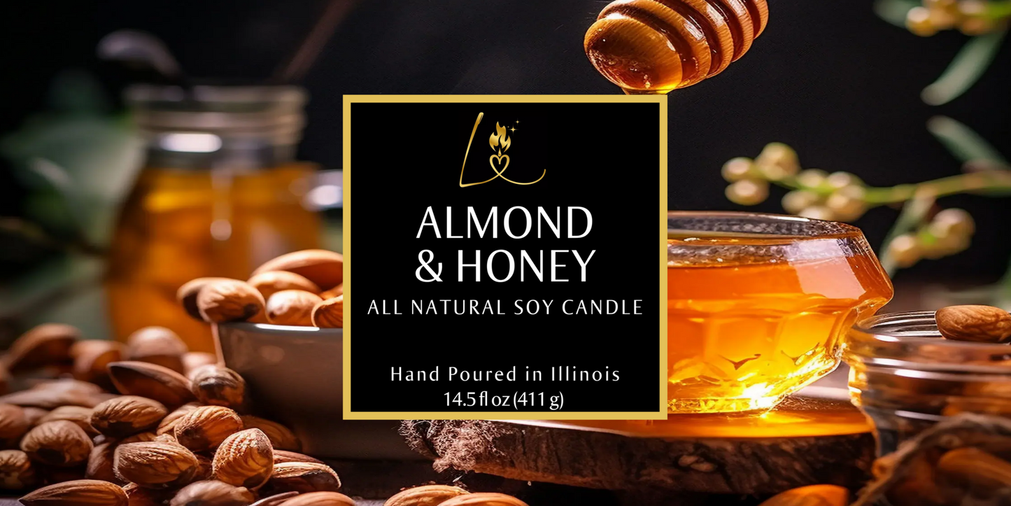 Almond & Honey Triple Wick Candle