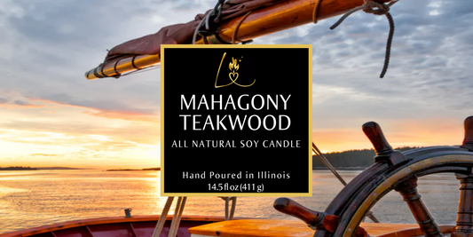 Mahagony Teakwood  Triple Wick Candle