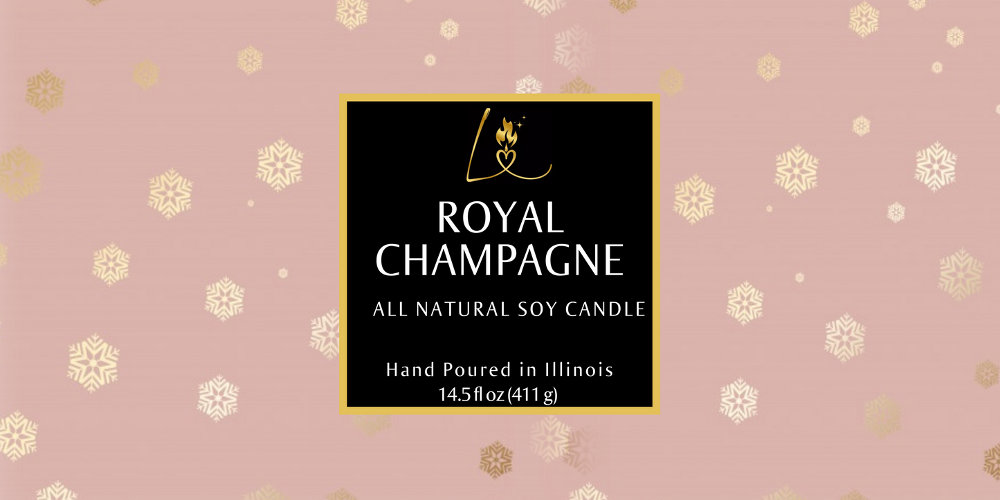 Royal Champagne Triple Wick Candle