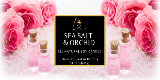 Sea Salt & Orchid Triple Wick Candle