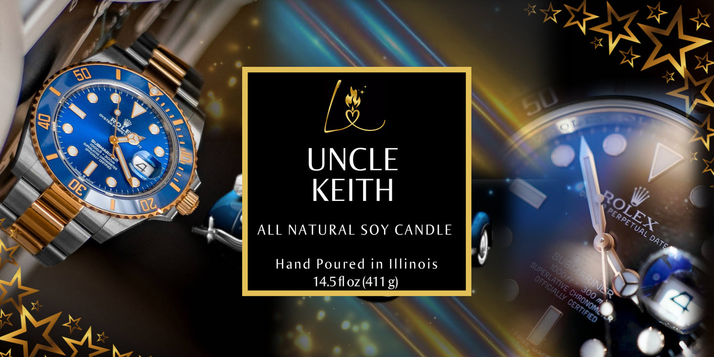 Uncle Keith Triple Wick Candle